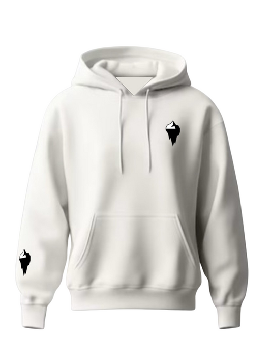 White Hoodie with Logo