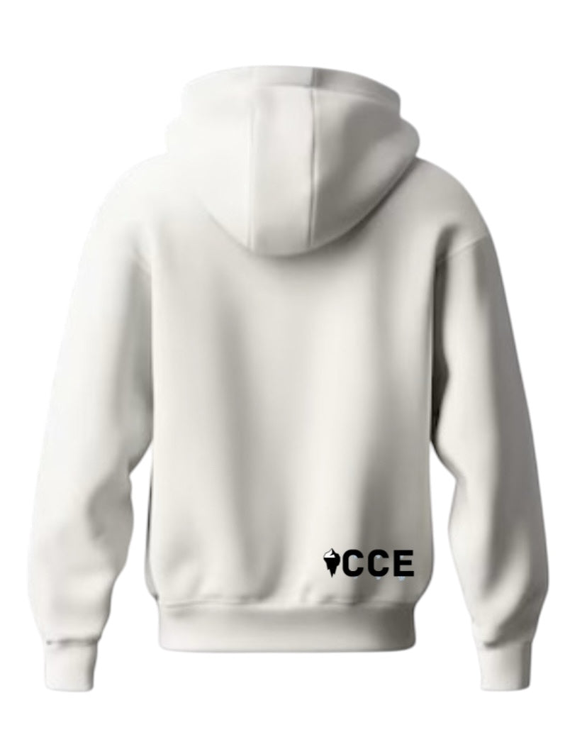 White Hoodie with Logo