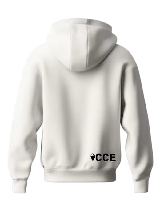White Hoodie with Logo