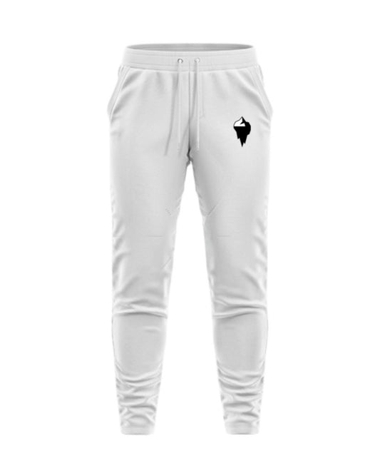 White Sweatpants with Logo