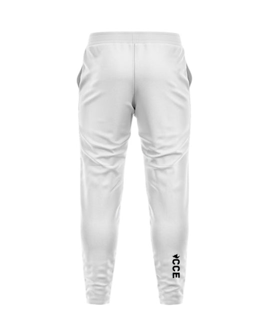 White Sweatpants with Logo