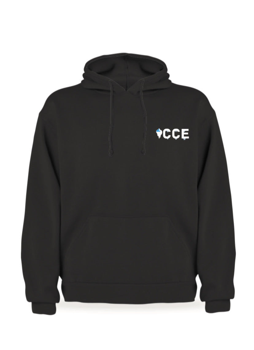 Black Hoodie Frozen Rose