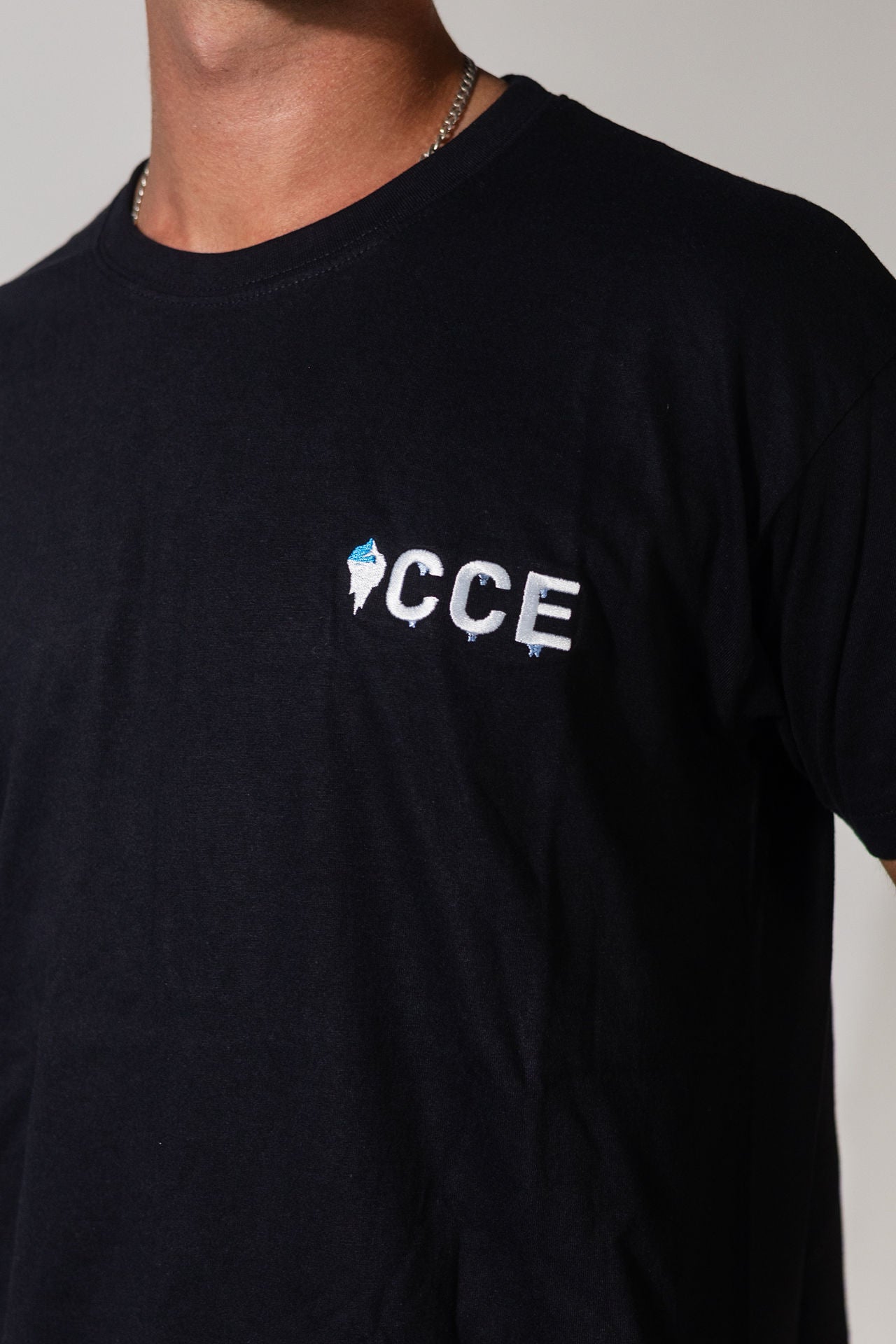 Black T-shirt front logo